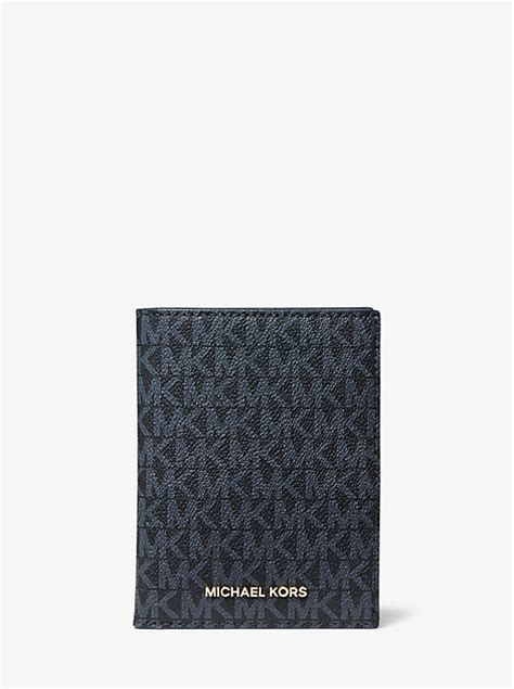 michael kors bedford flat wallet|Bedford Travel Medium Logo Stripe Passport Wallet .